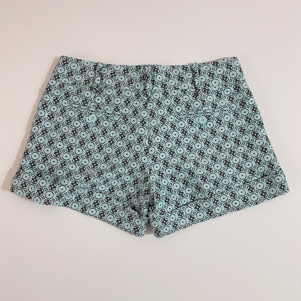 Club Monaco Blue Embroidered Print Shorts - Picture 3 of 8